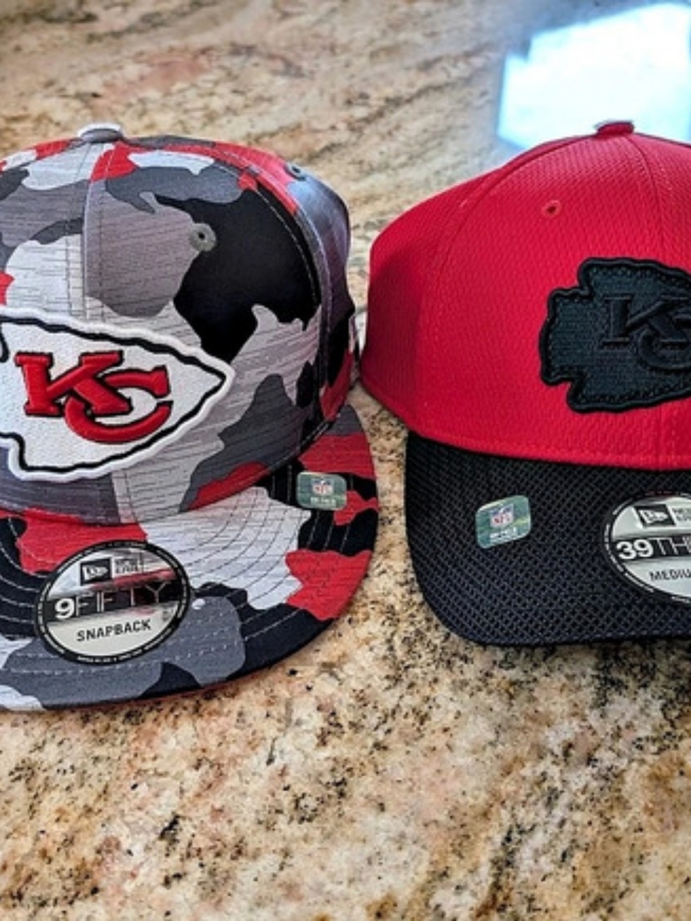 New Era Kansas City Chiefs New Era 9FIFTY Snapback Hat Snapback Hat Camo & Red